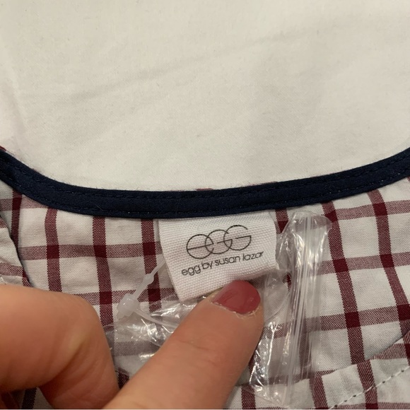 NWT Egg by Susan Lazar Button Down Shirt Tunic - 12 months - Picture 3 of 6